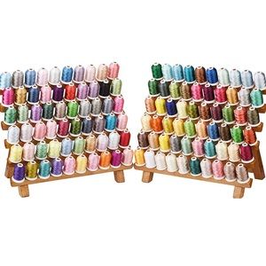 Simthread 120 Madeira Colors Polyester Machine Embroidery Thread Kit 550Y500M...